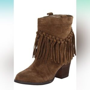 Sbicca Women's Khaki Suede Boots 6M